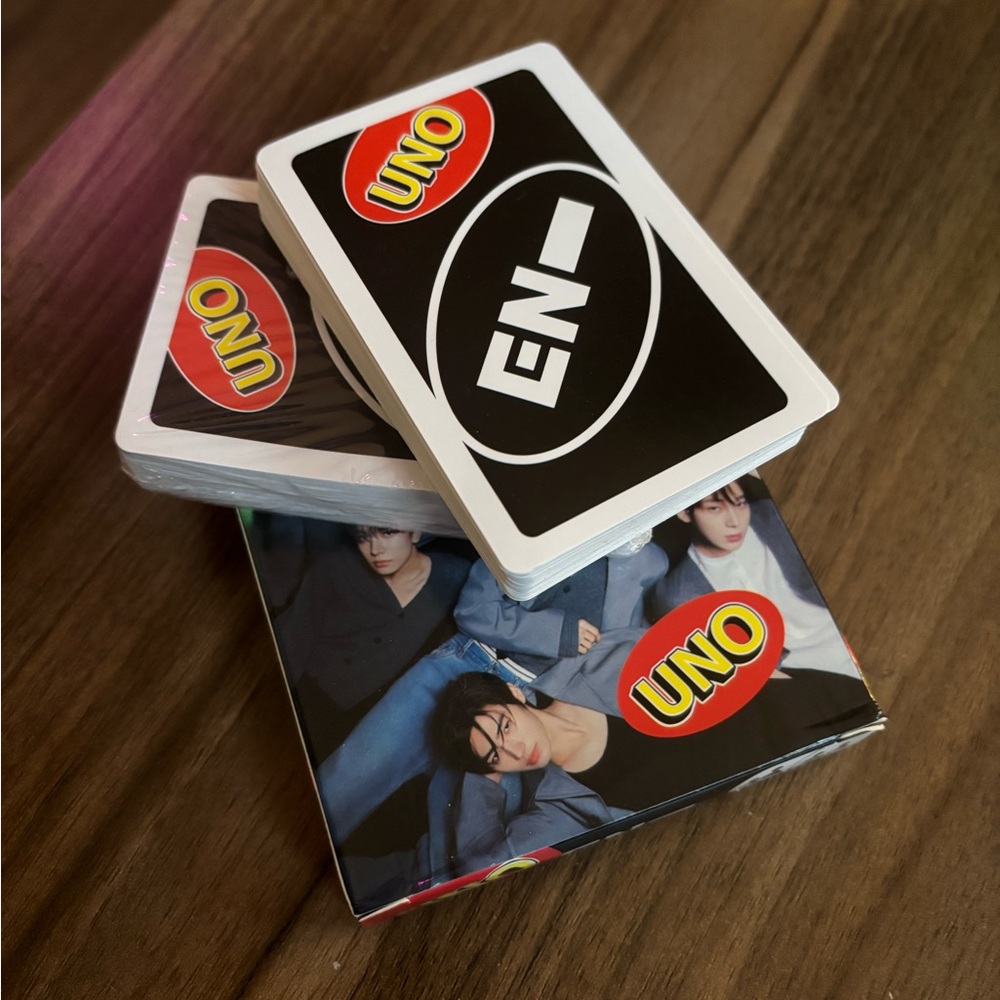 Enhypen Uno Card Game with extra Photo Cards